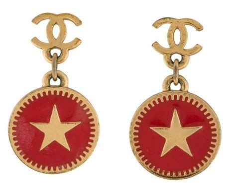 copripiumino chanel logo ebay|CHANEL Earrings CC Logo Red Enamel Star Gripoix 2001 .